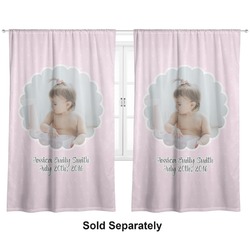 Baby Girl Photo Curtain Panel - Custom Size