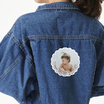 Baby Girl Photo Twill Iron On Patch - Custom Shape - X-Large