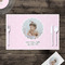 Baby Girl Photo Disposable Paper Placemat - In Context