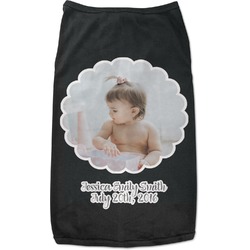 Baby Girl Photo Black Pet Shirt - 3XL (Personalized)