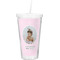 Baby Girl Photo Double Wall Tumbler with Straw (Personalized)