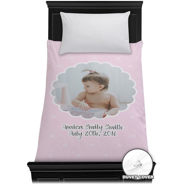 Custom Baby Girl Photo Duvet Cover - Twin (Personalized)