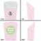 Baby Girl Photo French Fry Favor Box - Front & Back View