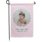 Baby Girl Photo Small Garden Flag - Double Sided