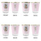 Baby Girl Photo Glass Shot Glass - with gold rim - Set of 4 - APPROVAL