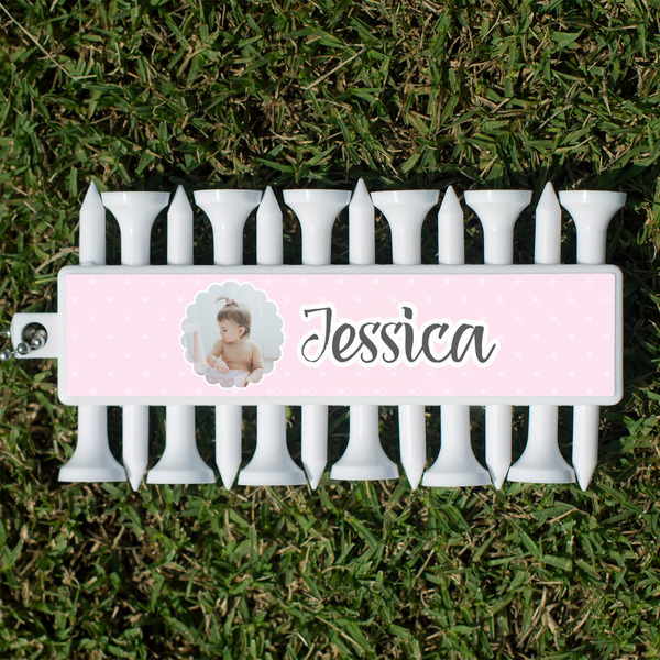 Custom Baby Girl Photo Golf Tees & Ball Markers Set