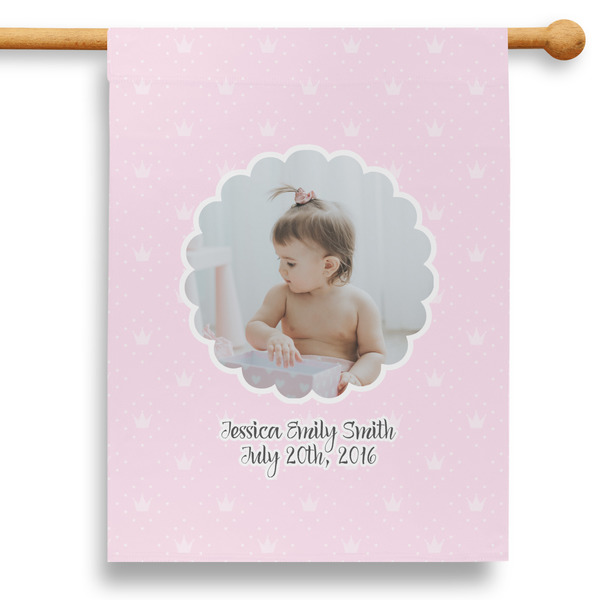 Custom Baby Girl Photo 28" House Flag