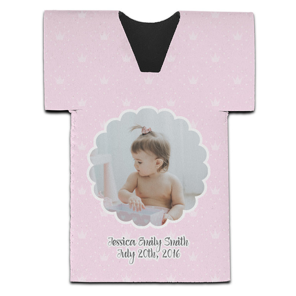 Custom Baby Girl Photo Jersey Bottle Cooler