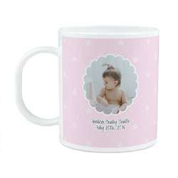 Baby Girl Photo Plastic Kids Mug (Personalized)