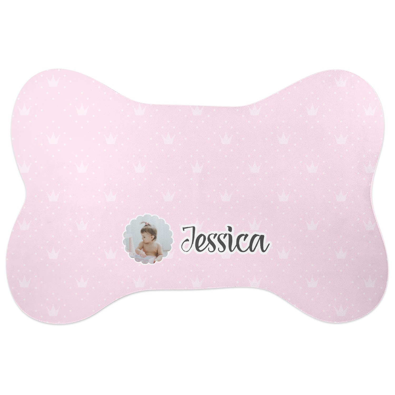 Personalized Good Dog Bone Shaped Mat