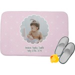 Baby Girl Photo Memory Foam Bath Mat - 34"x21" (Personalized)