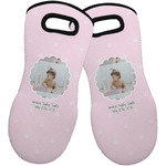 Baby Girl Photo Neoprene Oven Mitts - Set of 2