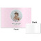 Baby Girl Photo Disposable Paper Placemat - Front & Back