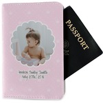 Baby Girl Photo Passport Holder - Fabric (Personalized)