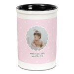 Baby Girl Photo Ceramic Pencil Holders - Black