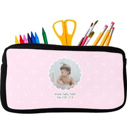 Baby Girl Photo Neoprene Pencil Case - Small