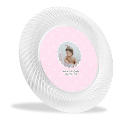 Baby Girl Photo Plastic Party Dinner Plates - 10"