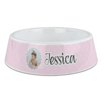 Baby Girl Photo Plastic Dog Bowl - Large