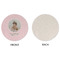 Baby Girl Photo Round Linen Placemats - APPROVAL (single sided)