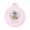 Baby Girl Photo Round Pet Tag