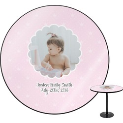 Baby Girl Photo Round Table - 30" (Personalized)