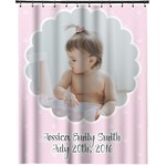 Baby Girl Photo Extra Long Shower Curtain - 70"x84" (Personalized)