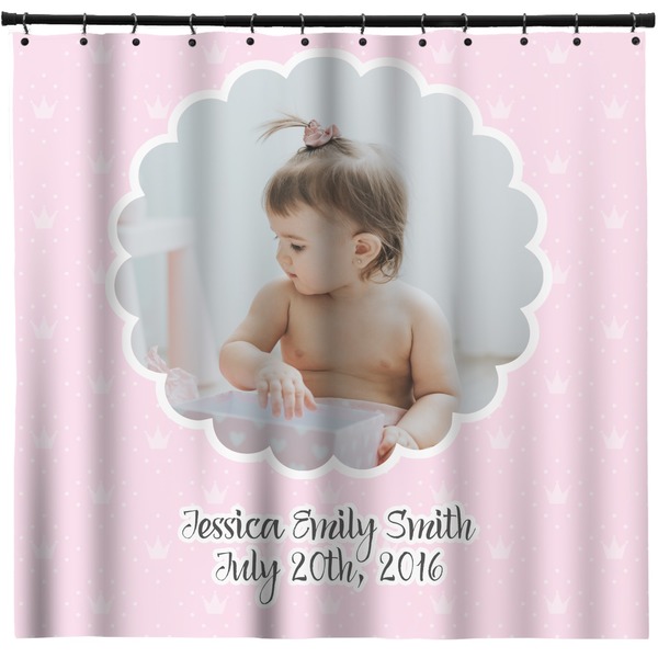 Custom Baby Girl Photo Shower Curtain - Custom Size (Personalized)