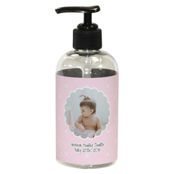 Baby Girl Photo Plastic Soap / Lotion Dispenser (8 oz - Small - Black)
