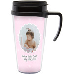 Baby Girl Photo Acrylic Travel Mug with Handle (Personalized)