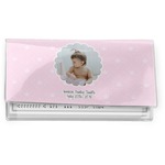 Baby Girl Photo Vinyl Checkbook Cover (Personalized)