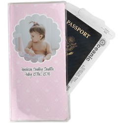 Baby Girl Photo Travel Document Holder