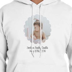 Baby Girl Photo Hoodie - White - Large