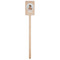 Baby Girl Photo Wooden 6.25" Stir Stick - Rectangular - Single Stick