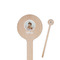 Baby Girl Photo Wooden 6" Stir Stick - Round - Closeup