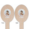 Baby Girl Photo Wooden Food Pick - Oval - Double Sided - Front & Back