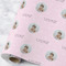 Baby Girl Photo Wrapping Paper Roll - Matte - Large - Main