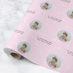 Baby Girl Photo Wrapping Paper Roll - Medium - Matte