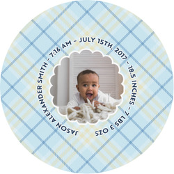 Baby Boy Photo Multipurpose Round Labels - 1"