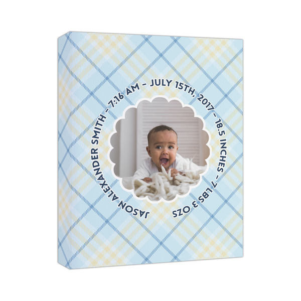 Custom Baby Boy Photo Canvas Print - 11x14