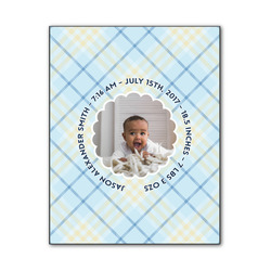 Baby Boy Photo Wood Print - 11x14