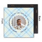 Baby Boy Photo 12x12 Wood Print - Front & Back View