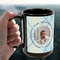 Baby Boy Photo 15oz. Black Mug - LIFESTYLE