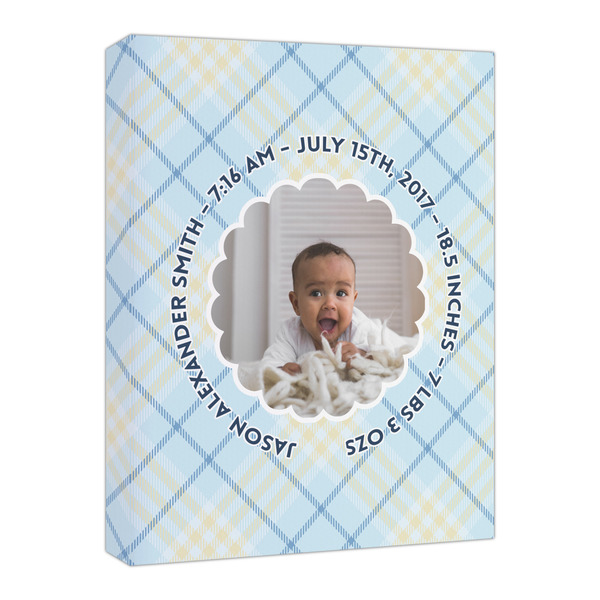 Custom Baby Boy Photo Canvas Print - 16x20