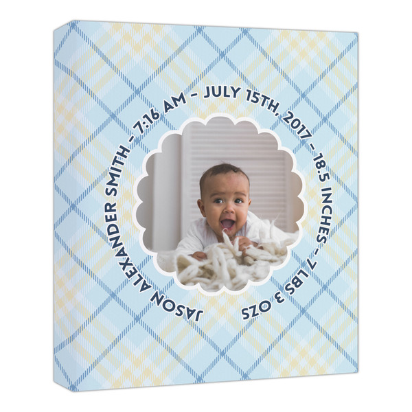 Custom Baby Boy Photo Canvas Print - 20x24