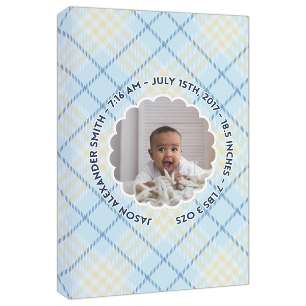 Custom Baby Boy Photo Canvas Print - 20x30