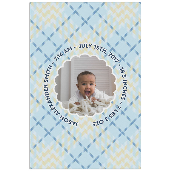 Custom Baby Boy Photo Poster - Matte - 24x36