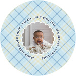 Baby Boy Photo Multipurpose Round Labels - 3"