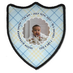 Baby Boy Photo Iron On Shield Patch B