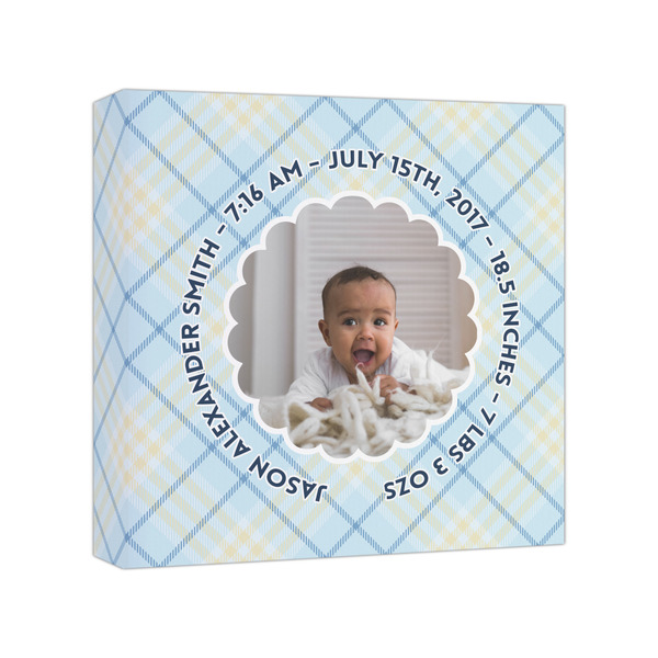 Custom Baby Boy Photo Canvas Print - 8x8