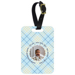 Baby Boy Photo Metal Luggage Tag